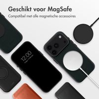 Accezz MagSafe Leather Backcover Apple iPhone 18 Pro Max / 17 Pro Max - Onyx Black
