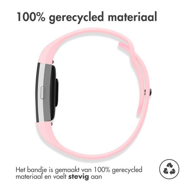 imoshion Siliconen sport bandje Fitbit Charge 2 - Roze / Wit