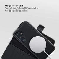 Selencia Olyn Uitneembare Bookcase met MagSafe Samsung Galaxy A55 - Zwart