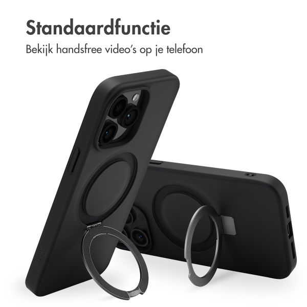 Accezz Ring Stand Backcover met MagSafe Apple iPhone 14 Pro Max - Zwart