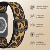 imoshion Elastisch Nylonbandje Apple Watch Series 1 t/m 10 / SE / Ultra (2) (44/45/46/49 mm) - Leopard