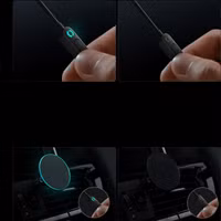 Baseus CW01 Magnetic Car mount - telefoonhouder auto - Ventilatierooster - Magnetisch en MagSafe - Draadloos opladen - Zwart 