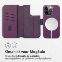 Accezz Leather Bookcase 2-in-1 met MagSafe Apple iPhone 14 Pro - Heath Purple