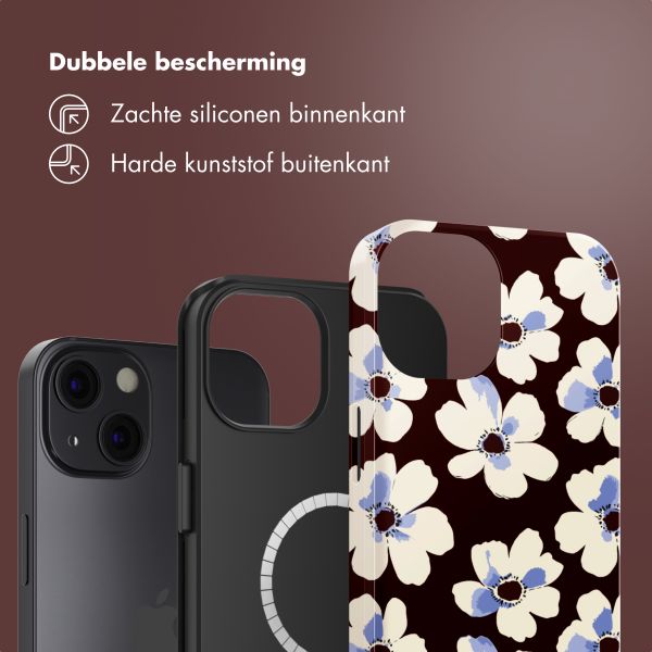 Selencia Vivid Backcover met MagSafe Apple iPhone 13 - Choco Flower Pop