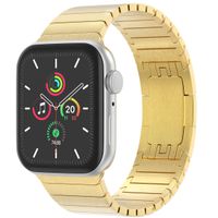 Selencia Stalen schakelband Apple Watch Series 1 t/m 9 / SE (38/40/41 mm) | Series 10 (42 mm) - Goud