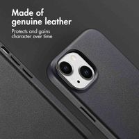 Accezz Leather Back Cover with MagSafe Apple iPhone 15 - Onyx Black