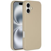 Accezz Liquid Silicone Backcover met MagSafe Apple iPhone 16 Plus - Stone