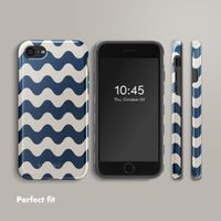 Selencia Vivid Back Cover Apple iPhone SE (2022 / 2020) / 8 / 7 / 6(s) - Wave Vibes Classic Blue