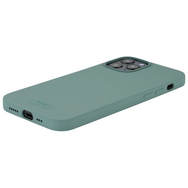 Holdit Silicone Case iPhone 12 (Pro) - Moss Green