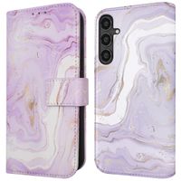 imoshion Design Bookcase Samsung Galaxy S23 FE - Purple Marble