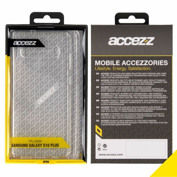 Accezz Clear Backcover Samsung Galaxy S10 Plus - Transparant