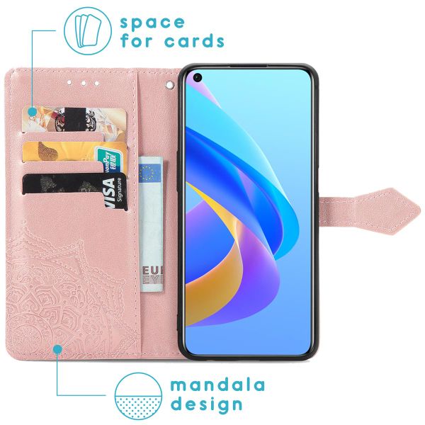 imoshion Mandala Bookcase Oppo A76 (4G) - Rosé Goud