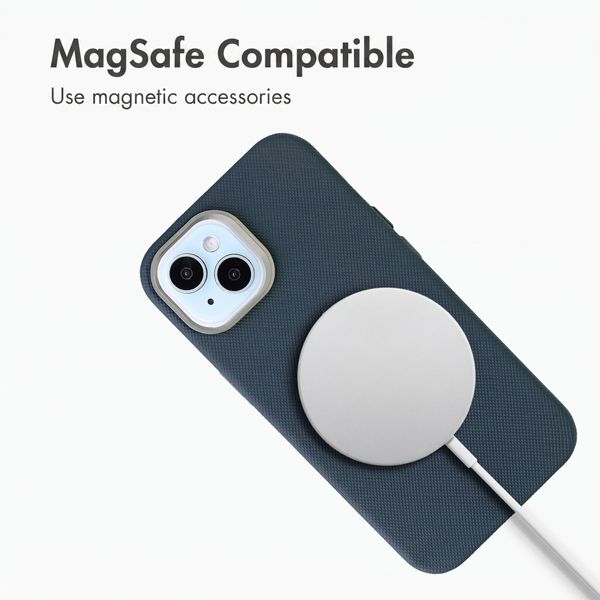 Accezz Mesh Back Cover with MagSafe Apple iPhone 15 - Dark Blue