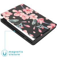 imoshion Design Slim Hard Case Bookcase Tolino Page 2 - Blossom Watercolor Black