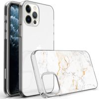 imoshion Design hoesje iPhone 12 (Pro) - White Marble