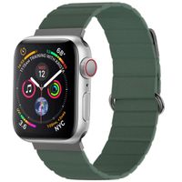 imoshion Magnetisch lederen bandje Apple Watch Series 1 t/m 9 / SE (38/40/41 mm) | Series 10 / 11 (42 mm) - Groen
