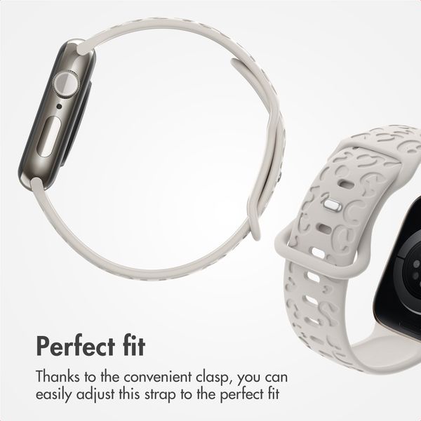 imoshion Silicone Band Leopard Print Apple Watch | 38/40/41/42 mm - Starlight