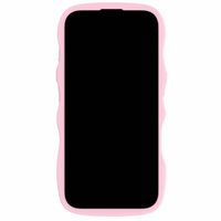 Holdit Wavy Case iPhone 16 Plus - Pink / Transparent