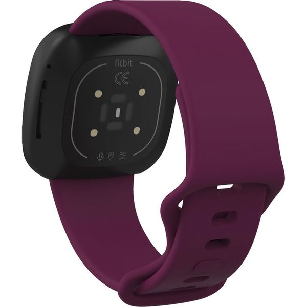 imoshion Siliconen bandje Fitbit Versa 4 / 3 / Sense (2) - Donkerrood