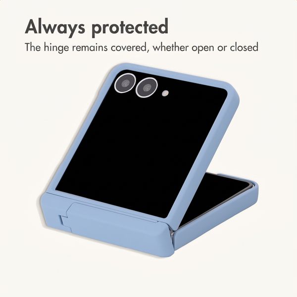 imoshion Colour Back Cover with Stand Samsung Galaxy Z Flip 8 - Light Blue