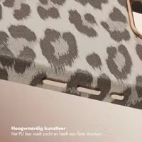 Selencia Sabi Backcover Panterprint met MagSafe Apple iPhone 16e - Soft Ivory