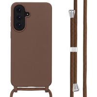 imoshion Siliconen hoesje met koord Samsung Galaxy A18 (4G) / A17 (4G/5G) - Bruin