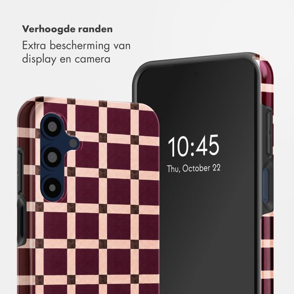 Selencia Vivid Backcover Samsung Galaxy A16 - Check This Burgundy