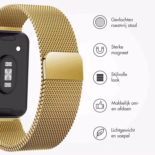 imoshion Milanees magnetisch bandje Samsung Galaxy Fit 3 - Goud