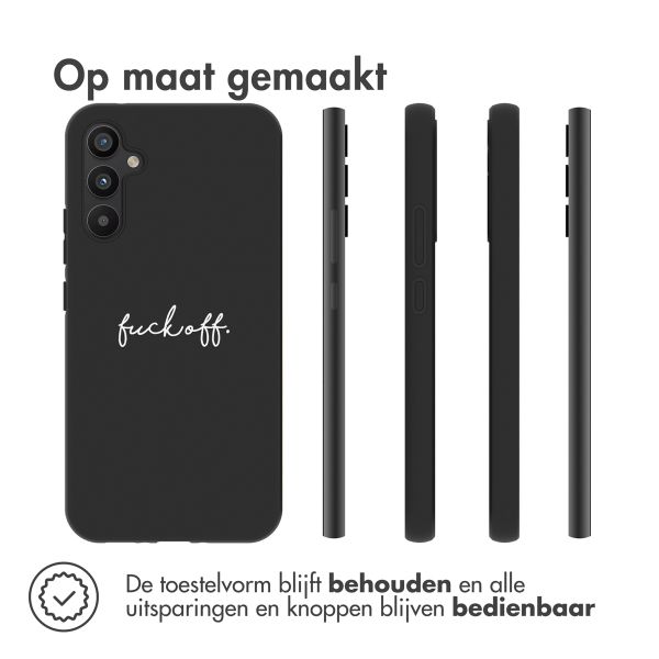 imoshion Design hoesje Samsung Galaxy A34 (5G) - Fuck Off - Zwart