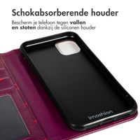imoshion Design Bookcase Apple iPhone 12 (Pro) - Crush Check Coral Dust