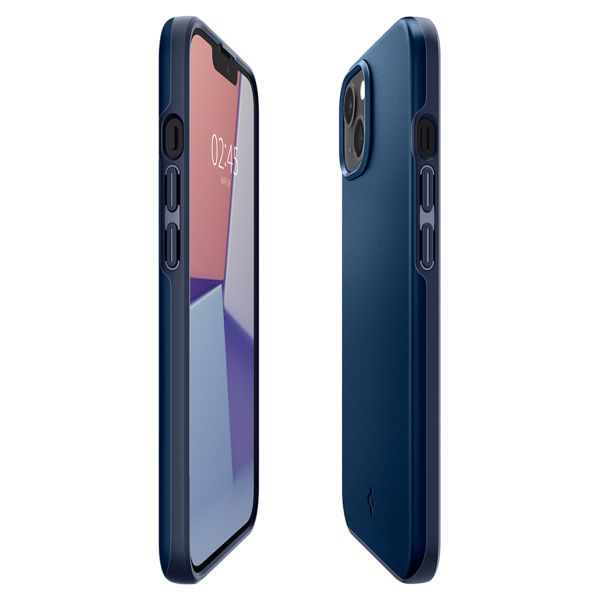 Spigen Thin Fit Backcover iPhone 13 - Blauw