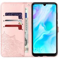 Mandala Bookcase Huawei P30 Lite - Roze