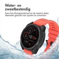 imoshion QuickFit® Stripe Siliconenbandje  - Garmin 22 mm aansluiting - Oranje