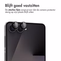 imoshion Camera Protector Glas 2 Pack Samsung Galaxy Z Flip 7 - Zwart