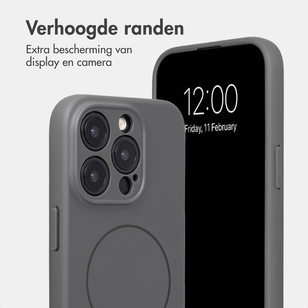 Accezz Grip Backcover met MagSafe Apple iPhone 15 Pro - Grijs
