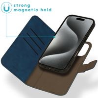imoshion Uitneembare 2-in-1 Luxe Bookcase Apple iPhone 16 Pro Max - Blauw