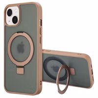 Accezz Ring Stand Backcover met MagSafe iPhone 14 - Bruin