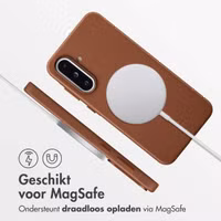 Accezz MagSafe Leather Backcover Samsung Galaxy A36 / A56 - Coffee Brown