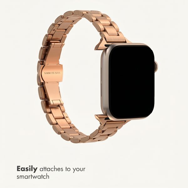 Selencia Slim Steel Link Band Apple Watch | 38/40/41/42 mm - Rose Gold