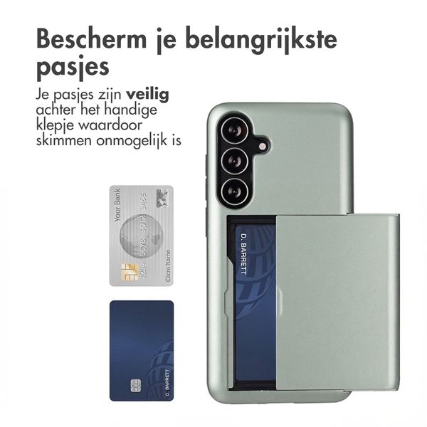 imoshion Backcover met pasjeshouder Samsung Galaxy S25 FE - Groen