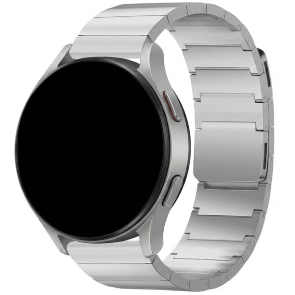 Selencia Stalen magnetisch bandje  - Universeel 22 mm aansluiting - Zilver