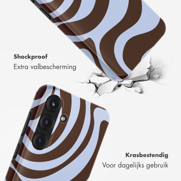 Selencia Vivid Backcover met MagSafe Samsung Galaxy S25 - Dream Swirl Chocolate