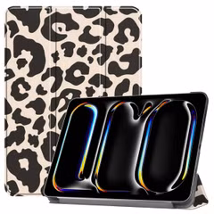 imoshion Design Trifold Bookcase Apple iPad Pro 11 (2024) M4 - Leopard