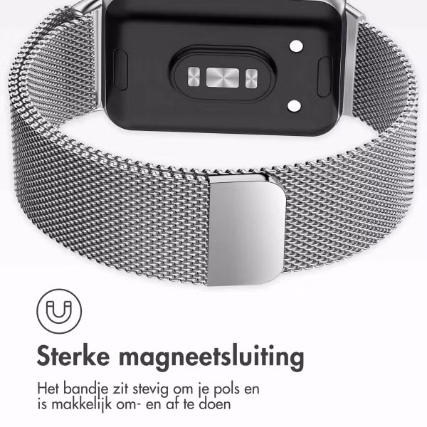 imoshion Milanees magnetisch bandje Samsung Galaxy Fit 3 - Zilver