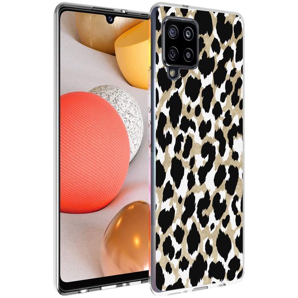 imoshion Design hoesje Samsung Galaxy A42 - Luipaard / Zwart