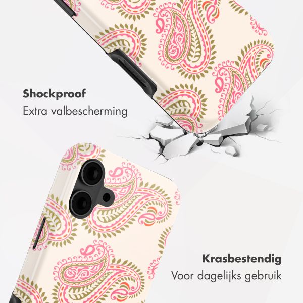 Selencia Vivid Backcover Apple iPhone 16 - Paisley Blush