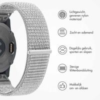 imoshion QuickFit® Nylon bandje  - Garmin 20 mm aansluiting - Maat L/XL - Wit