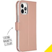 Accezz Wallet Softcase Bookcase Apple iPhone 12 Pro Max - Rosé Goud