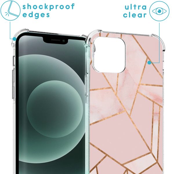 imoshion Design hoesje met koord iPhone 13 Mini - Grafisch Koper