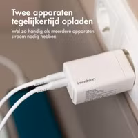 imoshion Wall Charger 35 Watt | Met 2 USB-C poorten - Wit